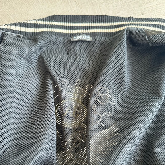 Dolce & Gabbana Vtg. Y2K black satin Bomber jacket embroidery Logo S - Picture 12 of 15